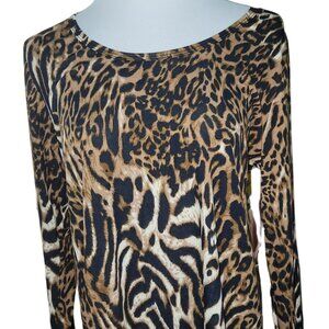 NWT!! Lula Roe Lynnae Tunic Top in Leopard, size XL